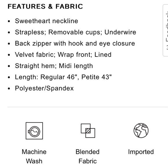 Velvet Sweetheart Neckline Strapless Midi Sheath Dress - Picture 7 of 11